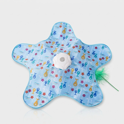 Fish style interactive hide and seek cat toy
