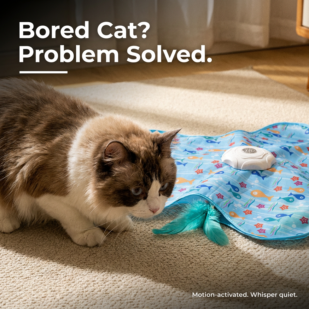 Bored cat problem solved interactive toy