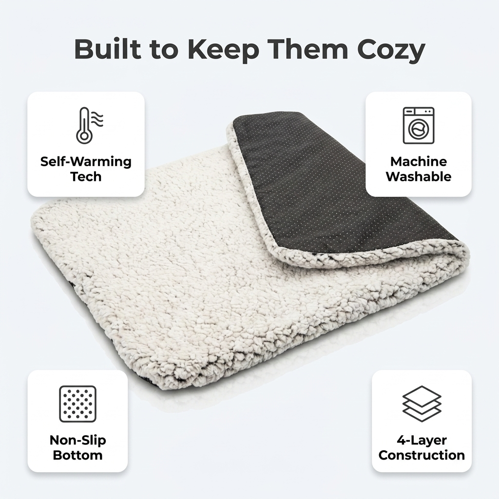 Built to Keep Them Cozy - self-warming tech and machine washable