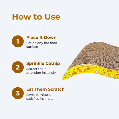 How to use cat scratching board instructions