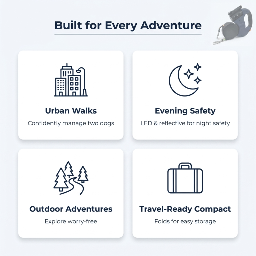 Built for every adventure: urban walks, evening safety, outdoor adventures, travel ready