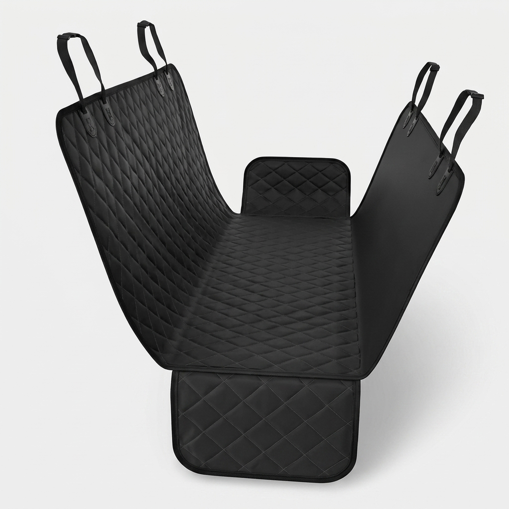 Waterproof dog car seat cover in Black Edge