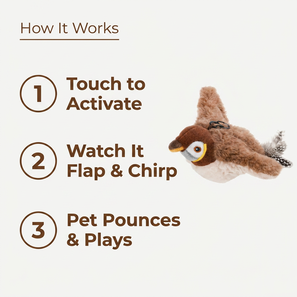How it works touch activate flap chirp play