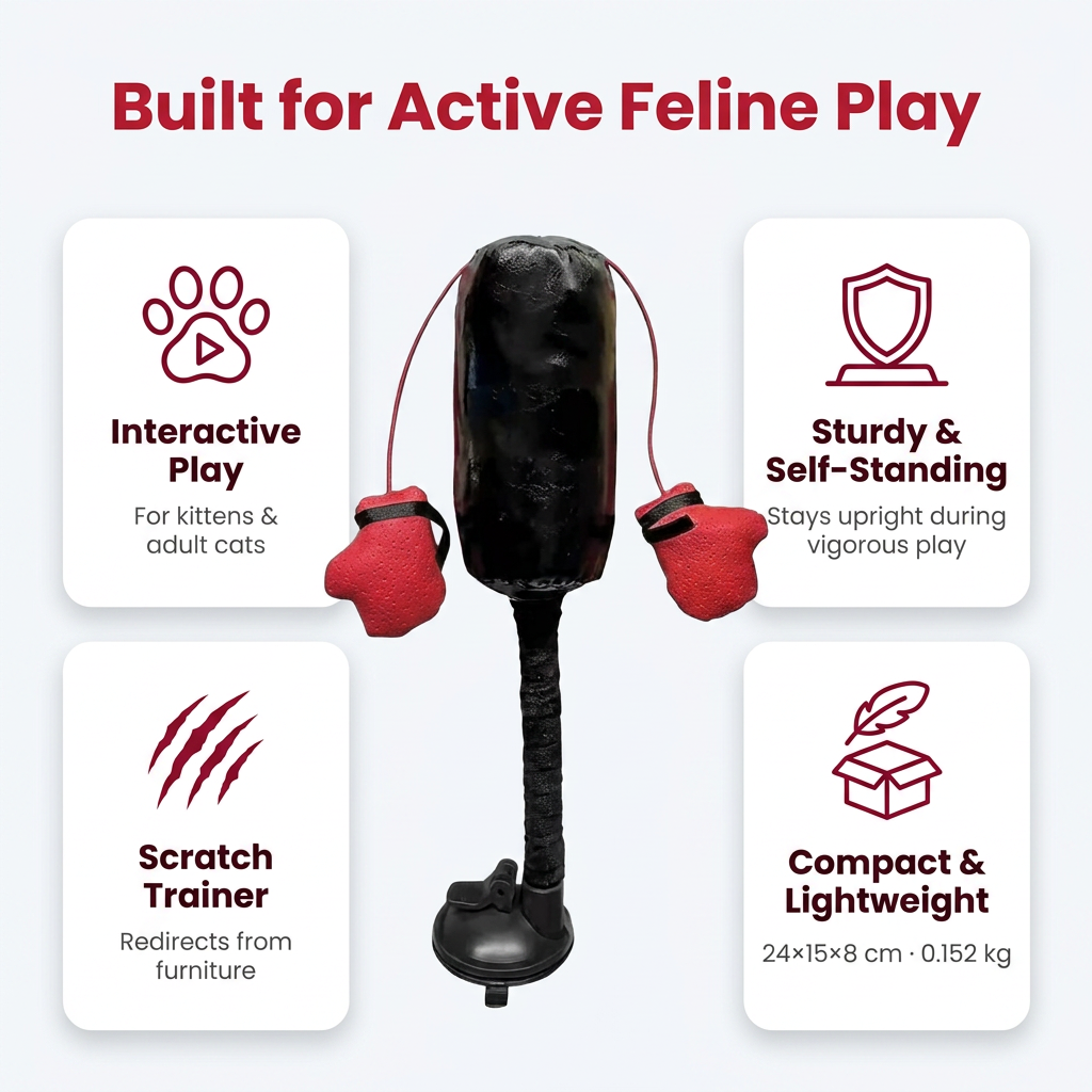 Built for active feline play infographic