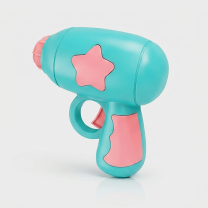 Blue mini flying disc launcher cat toy