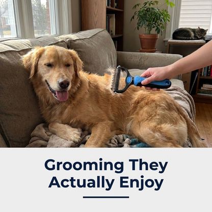 Deshedding Brush and Comb for Dogs