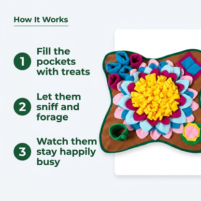 Snuffle Mat for Dogs Interactive Foraging Feed Puzzle