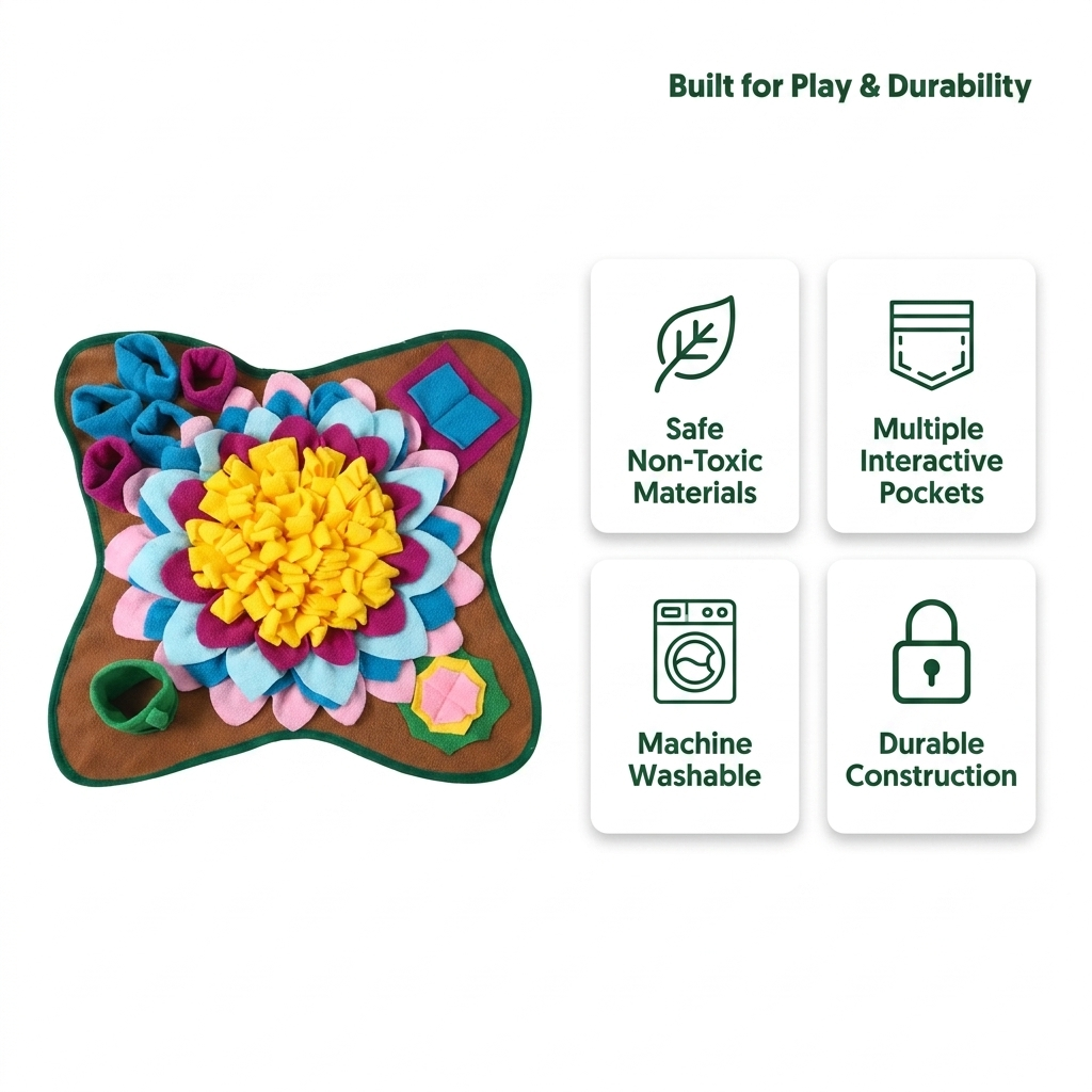Snuffle Mat for Dogs Interactive Foraging Feed Puzzle