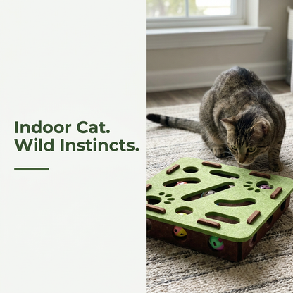 Indoor Cat. Wild Instincts.