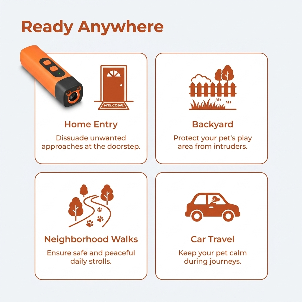 Dog Barking Deterrent infographic - Ready Anywhere