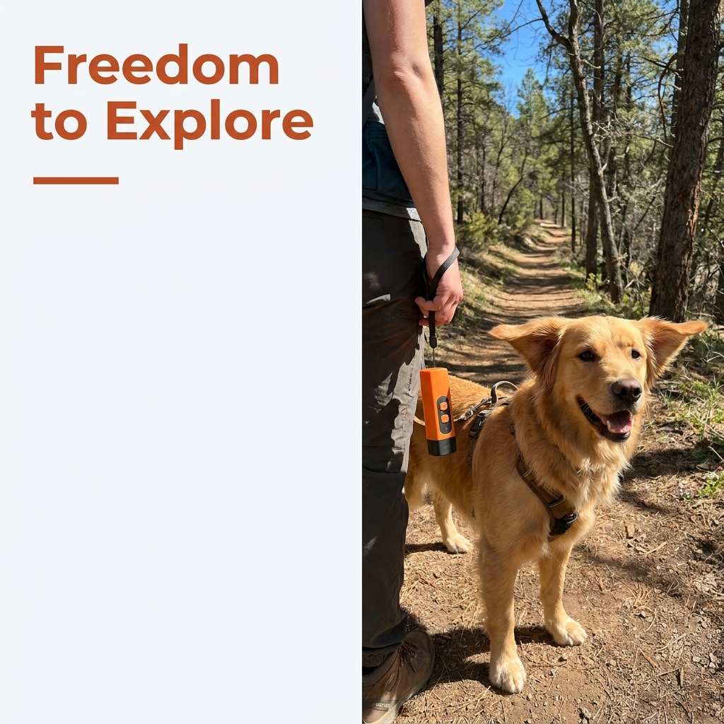 Dog Barking Deterrent infographic - Freedom to Explore