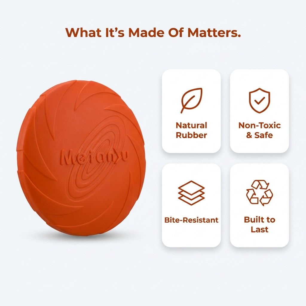 Flying Disc Toy infographic - What It's Made Of