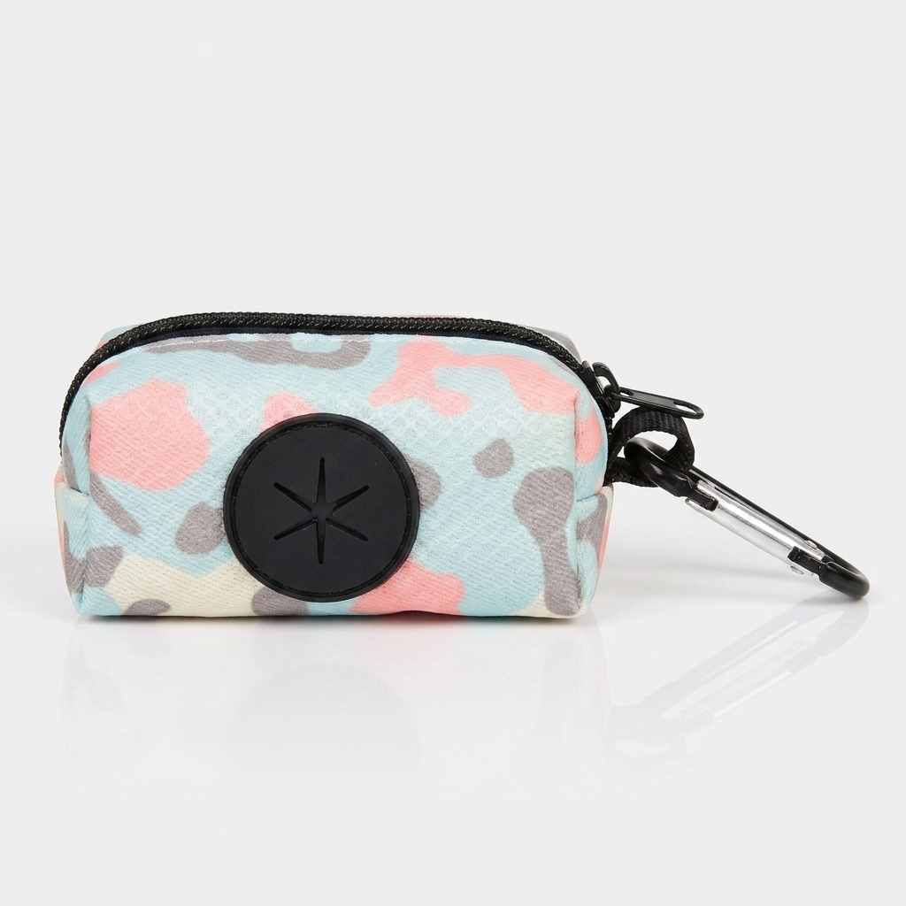 Dog poop bag holder, Leopard print
