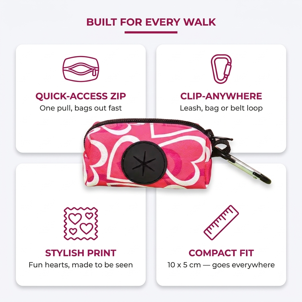 Infographic: built for every walk, quick access zip, clip anywhere