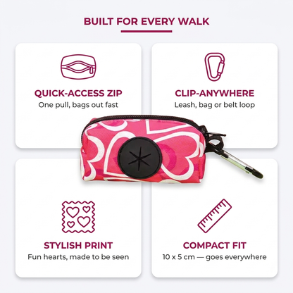 Infographic: built for every walk, quick access zip, clip anywhere