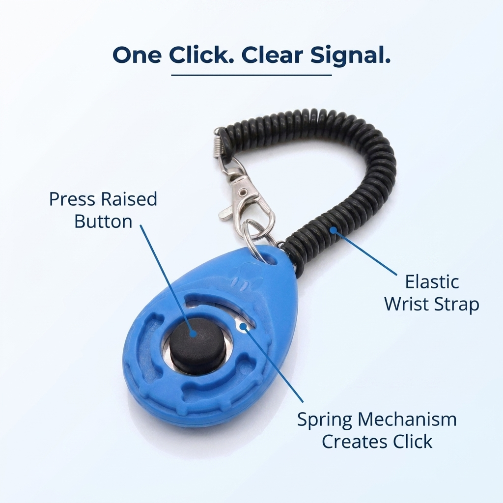 Dog Training Clicker infographic - features