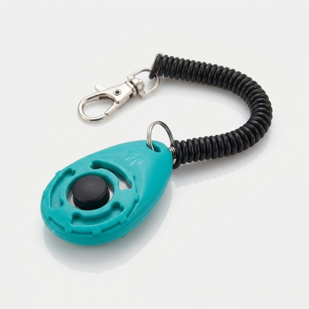 Adjustable Dog Training Clicker with Wrist Strap - Sky Blue