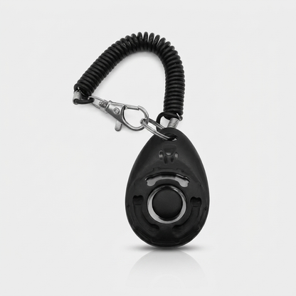 Adjustable Dog Training Clicker with Wrist Strap - Black