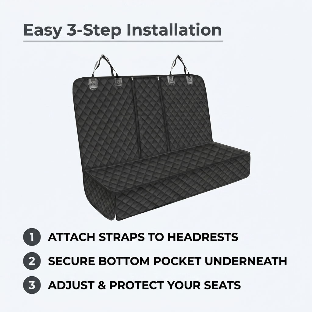 Infographic: middle armrest access and adjustable straps