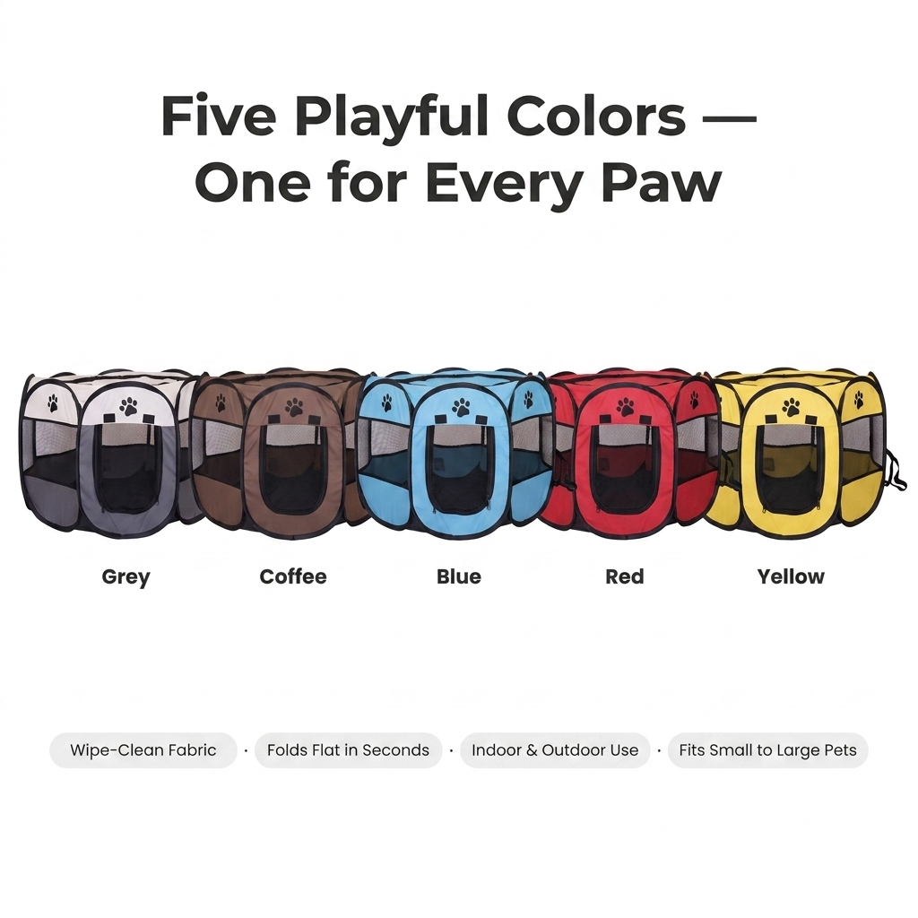 Foldable Portable Pet Playpen Tent - Colors