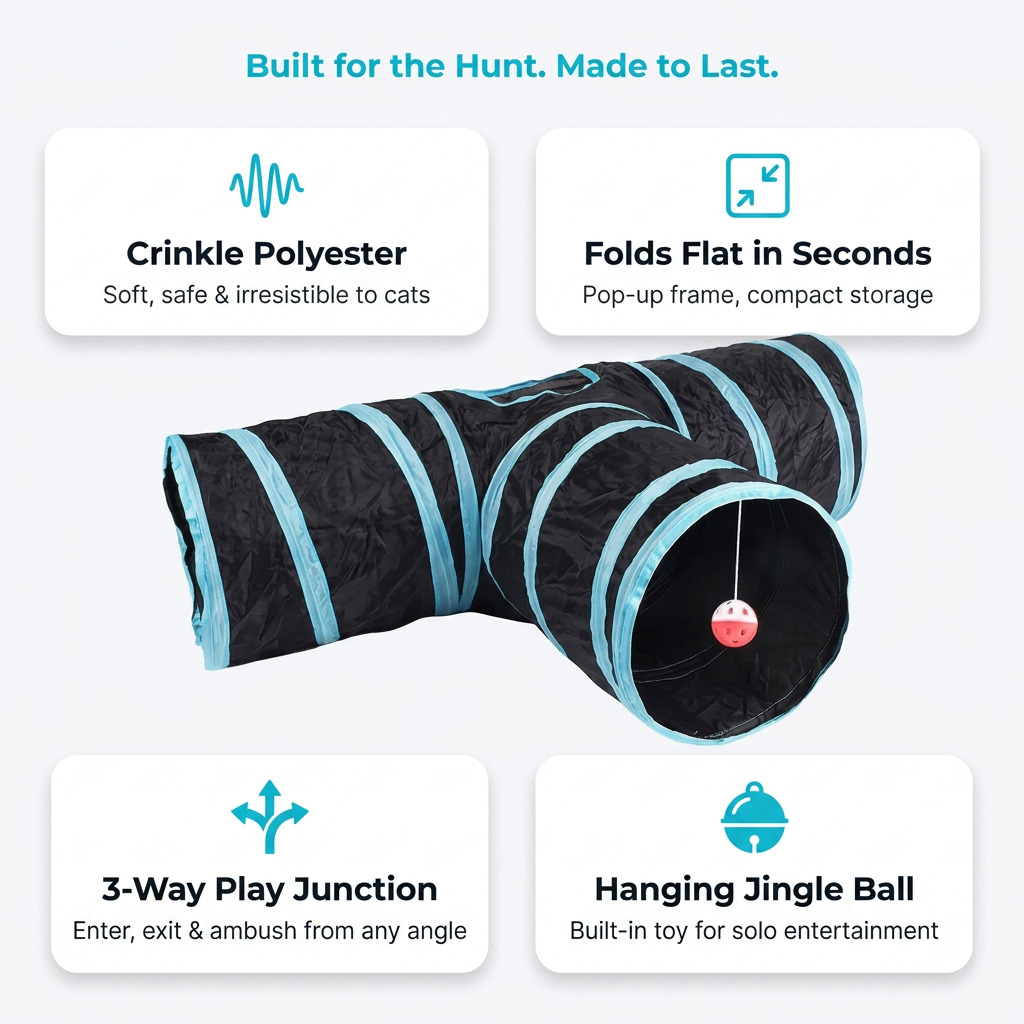Cat tunnel - built for the hunt, made to last features