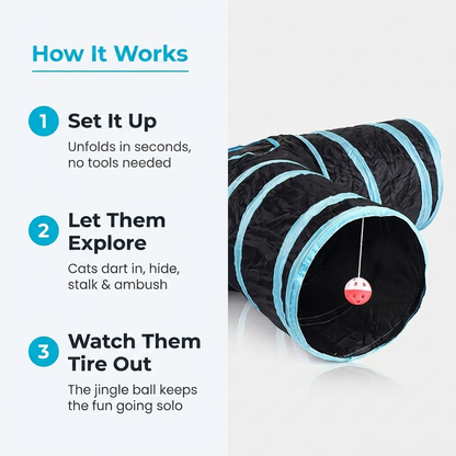 Cat tunnel - how it works setup steps