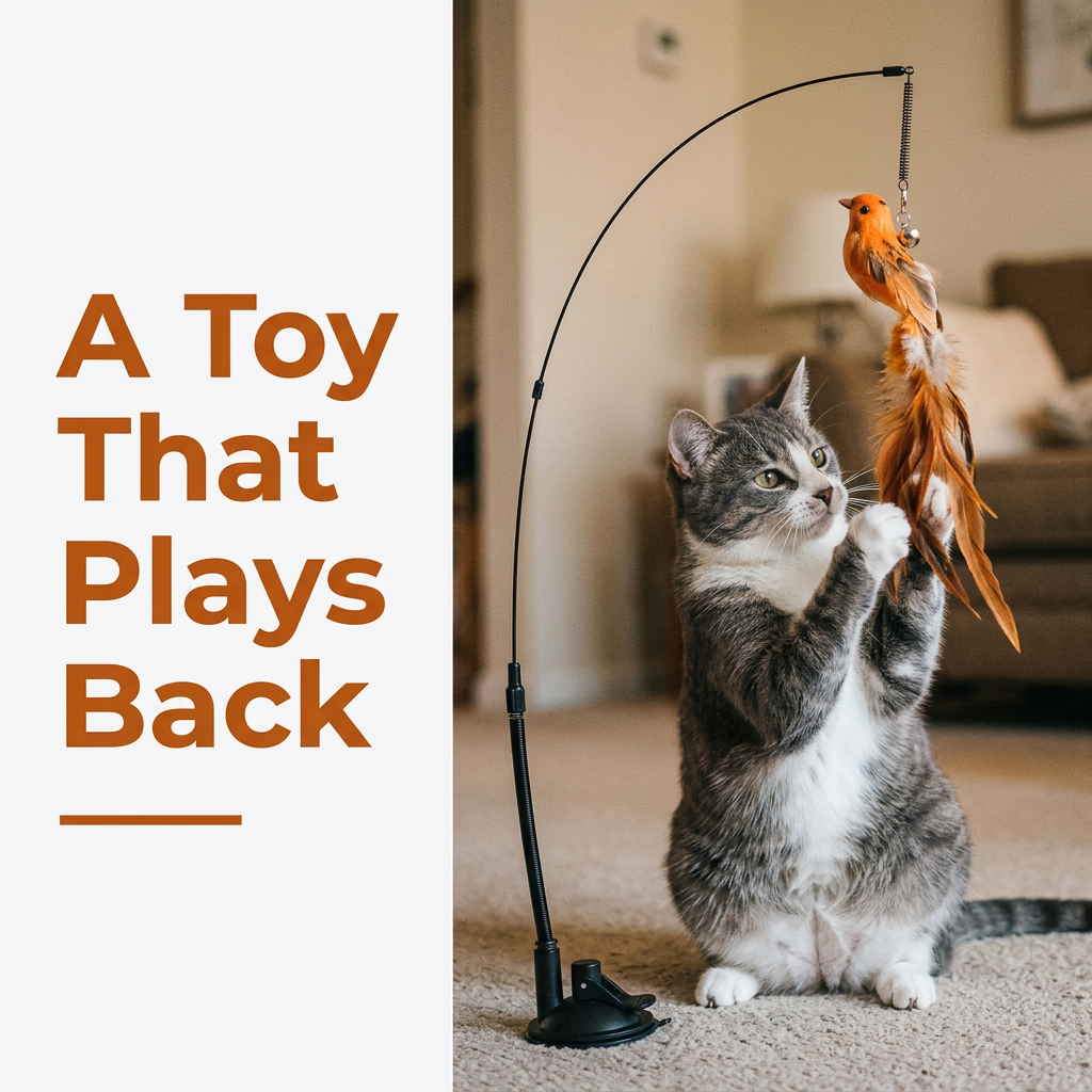 Interactive Bird Cat Toy - a toy that plays back