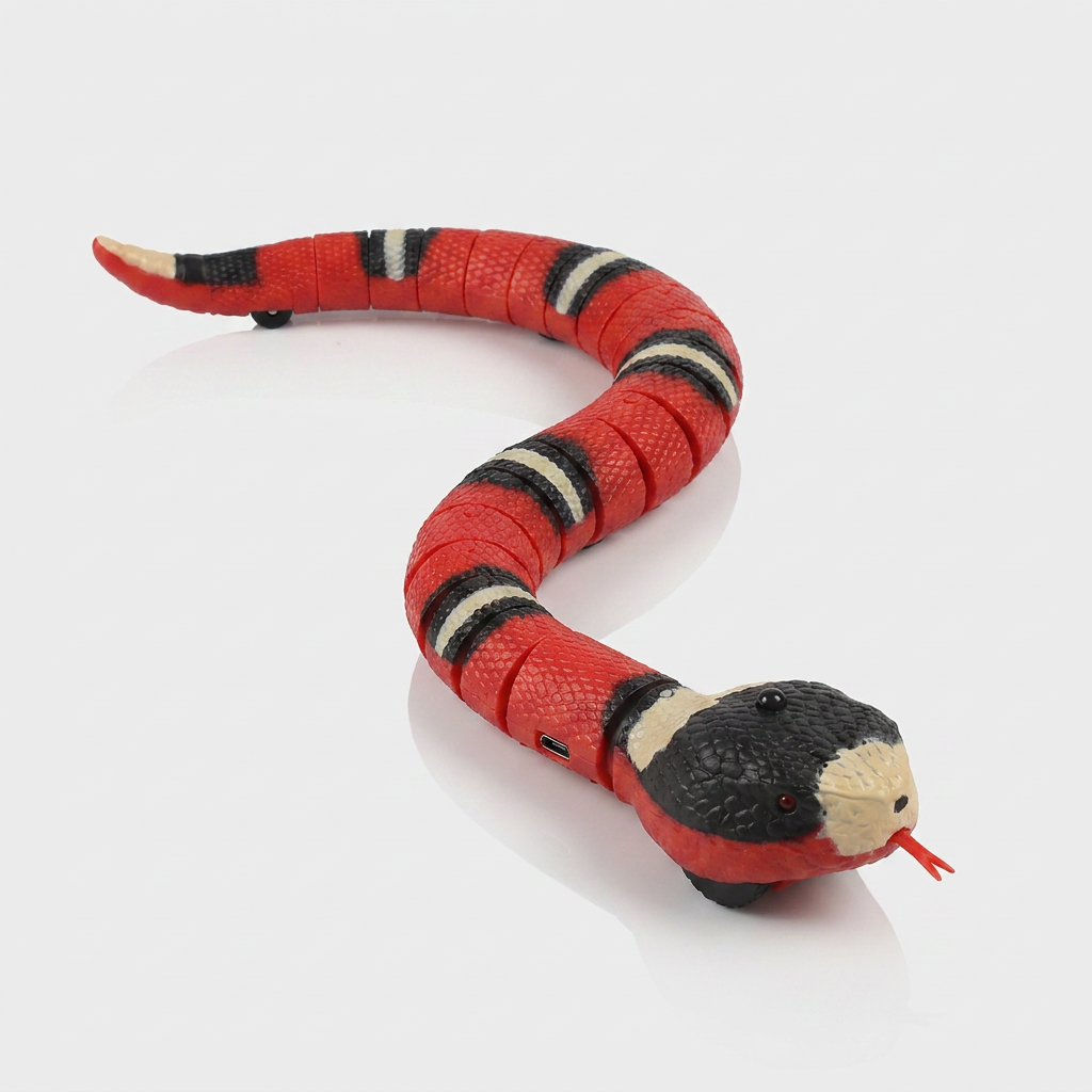 Smart sensing interactive snake cat toy hero shot
