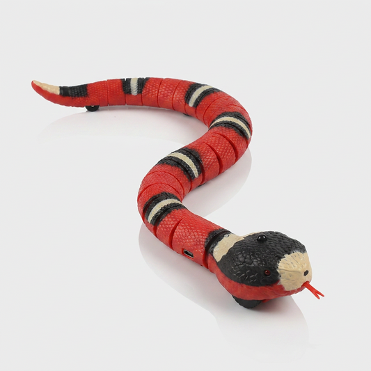 Smart sensing interactive snake cat toy hero shot