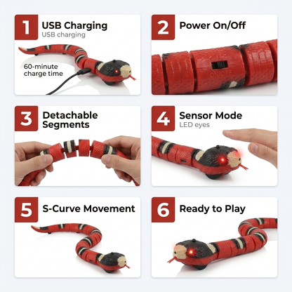USB charging power on sensor mode detachable segments steps infographic