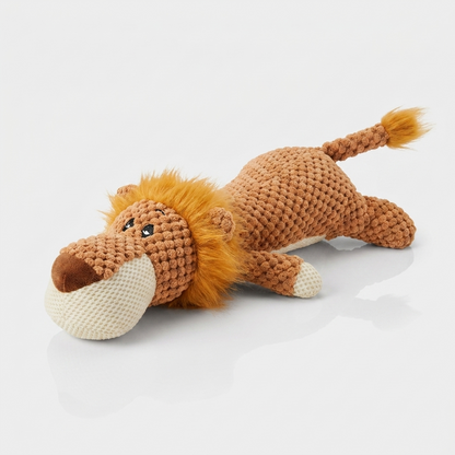 Large Dog Toy Bite-Resistant in Brown Lion, product shot